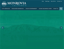 Tablet Screenshot of cityofmonrovia.org